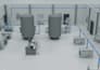 create 3d industrial animation 3d automated robotic line manufacturing animation